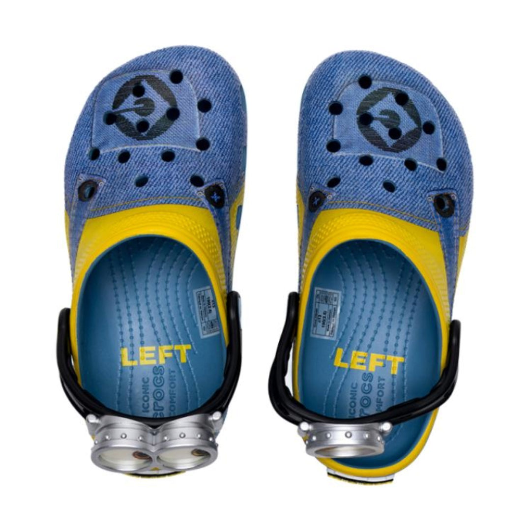 Тапочки (GS) Crocs X Me Classic Clog 'Blue Yellow' 209489-001, синий — фото 4
