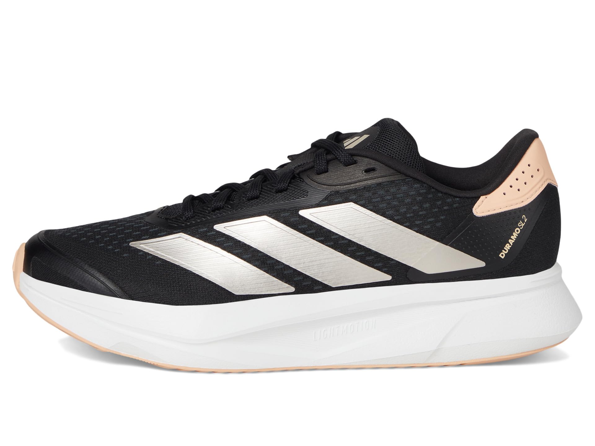 Кроссовки adidas Running Duramo SL 2.0, цвет Black/Champagne Metallic/Powder Coral — фото 4