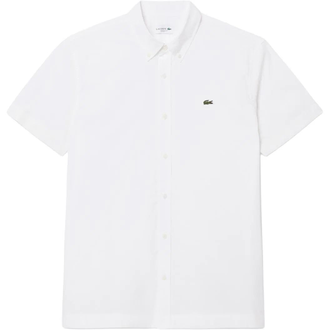 Рубашка мужская Lacoste с отложным воротником, T01/светлый синий — фото 3