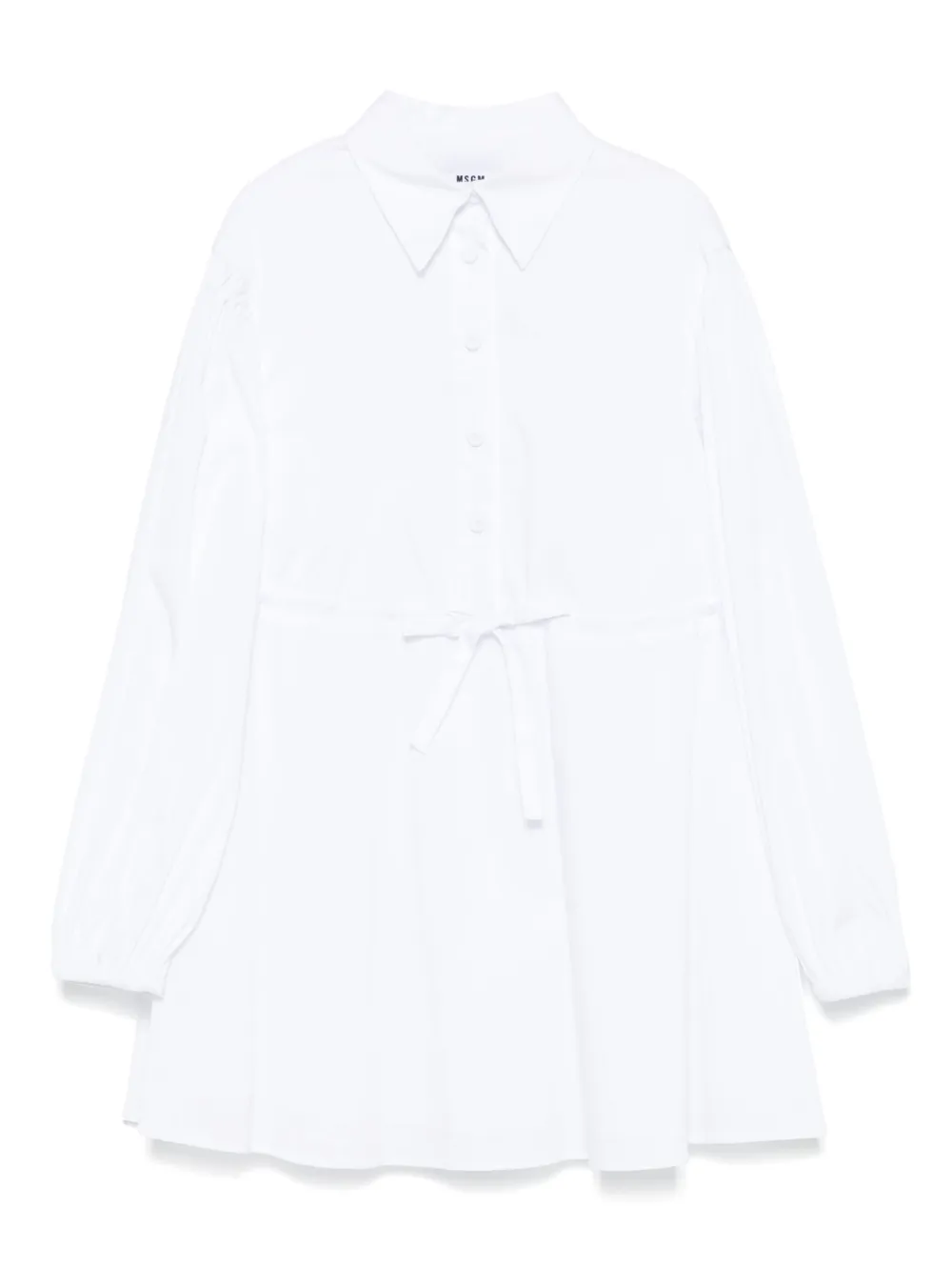 

Поплиновое платье MSGM Kids, белый