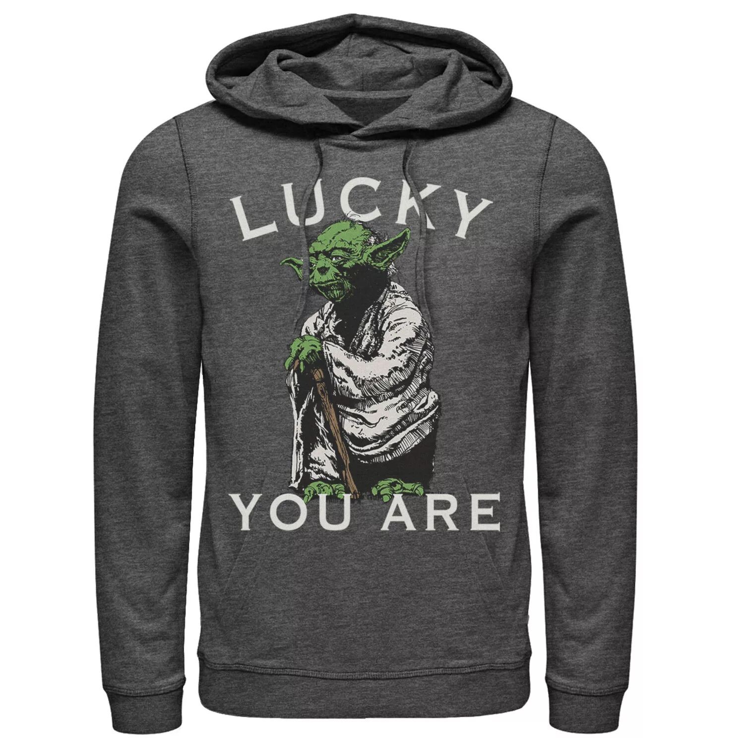 

Мужская толстовка с капюшоном Yoda Lucky You Are Saint Патрика Star Wars