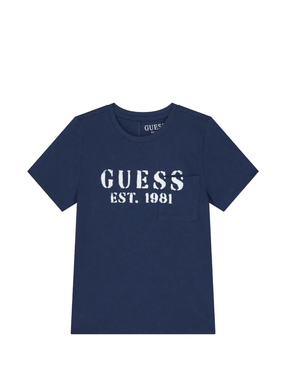 Футболка с карманом и логотипом Guess Kids, синий