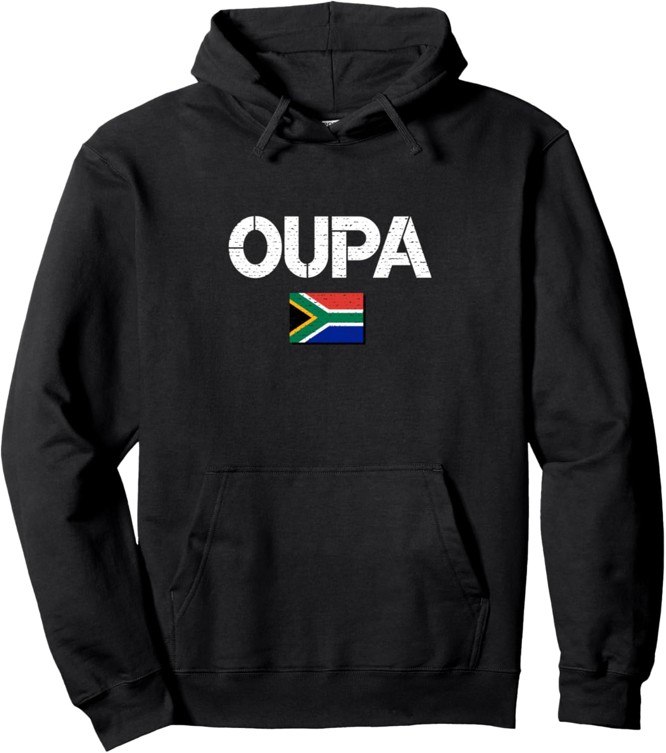 

Толстовка Oupa Grandpa South African Kaans Dutch Braai Father'S Day Grandparents, черный