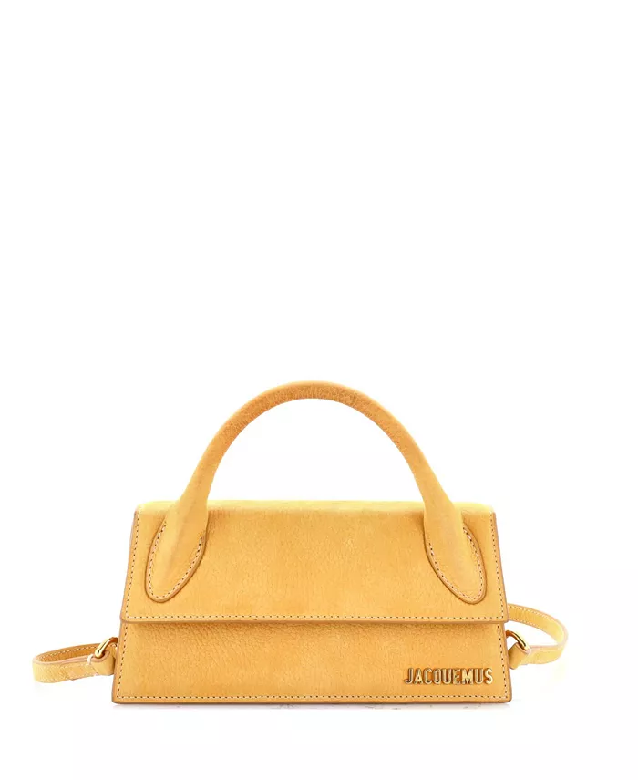 

Длинная сумка Le Chiquito из нубука Pre-Owned Jacquemus, желтый