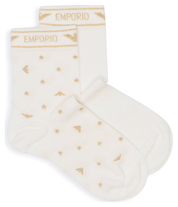 

Носки женские Emporio Armani с узором 2 пары, бежевый