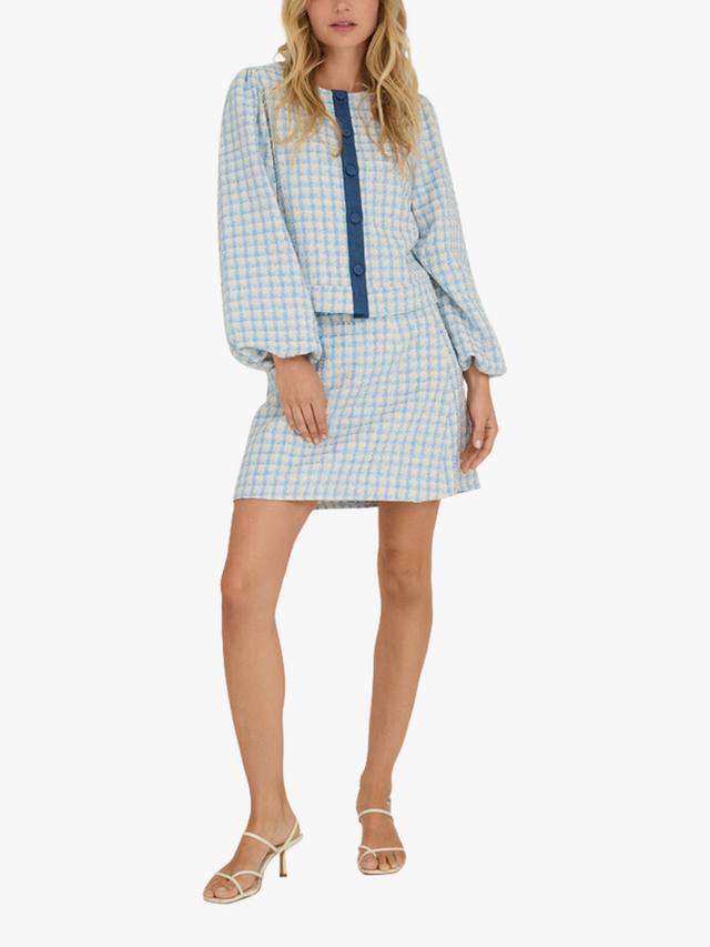 

Мини-юбка Liberta Check A-VIEW, White/Blue