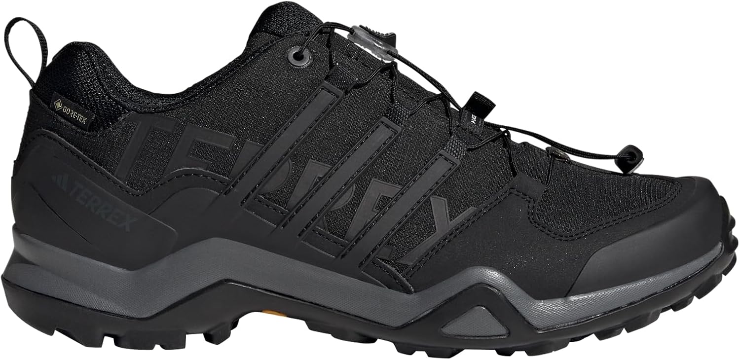 Мужские походные кроссовки adidas Terrex Swift R2 с Gore-tex, черный/серый — фото 3