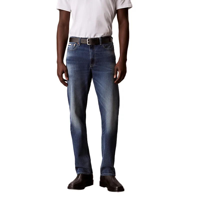 Calvin Klein Джинсы мужские WIJ Denim темно-синие прямые