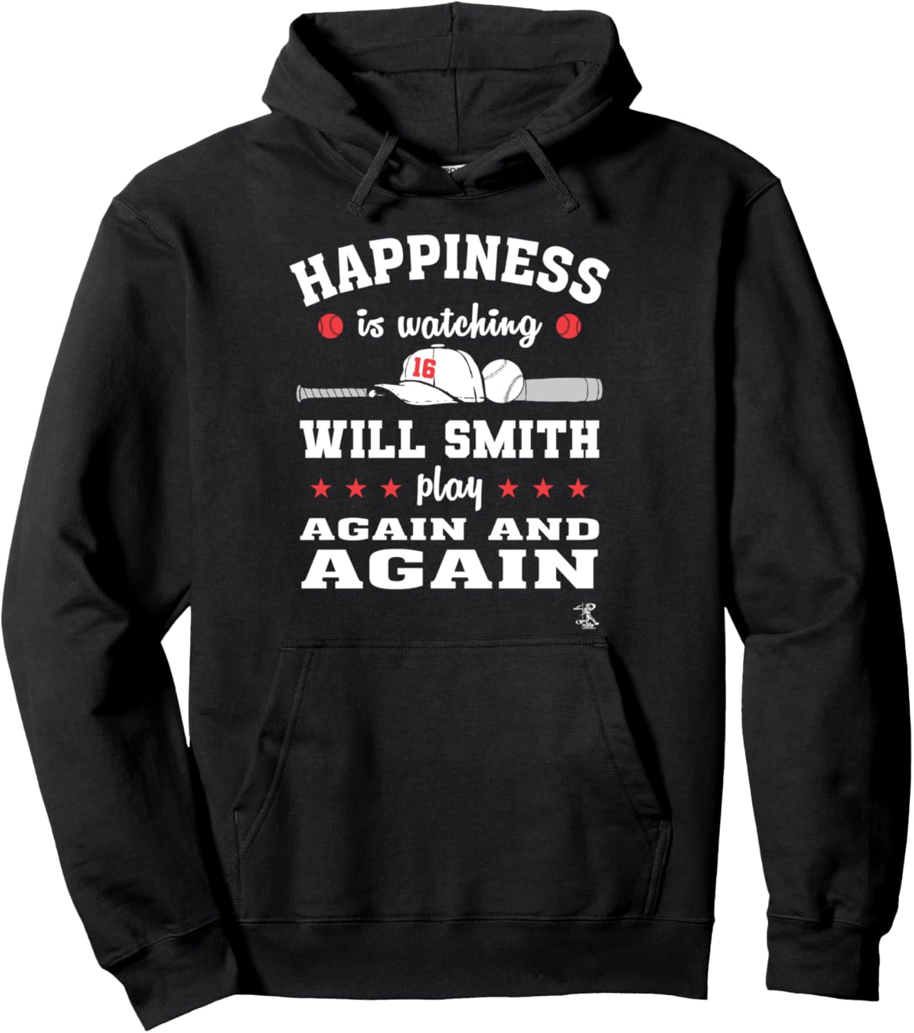 

Худи Will Smith Happiness is Watching Game Day, черное Ballpark Mvp, Черный, Худи Will Smith Happiness is Watching Game Day, черное Ballpark Mvp