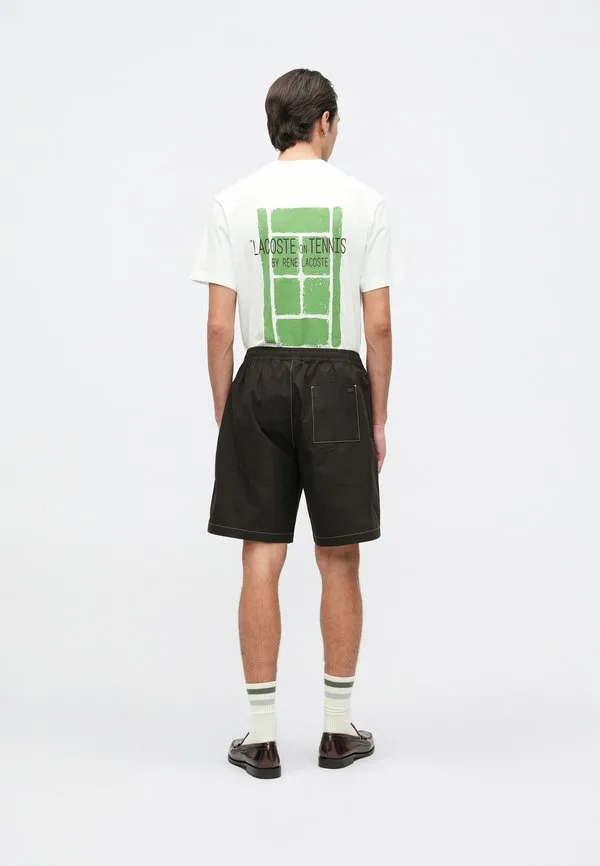 Шорты Lacoste черный, мужские, из 100% хлопка — фото 3