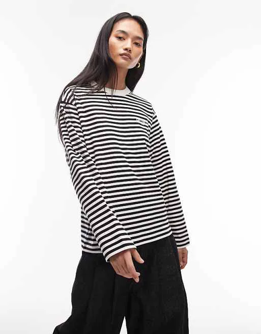 

Черная футболка с длинными рукавами Carhartt WIP ezra