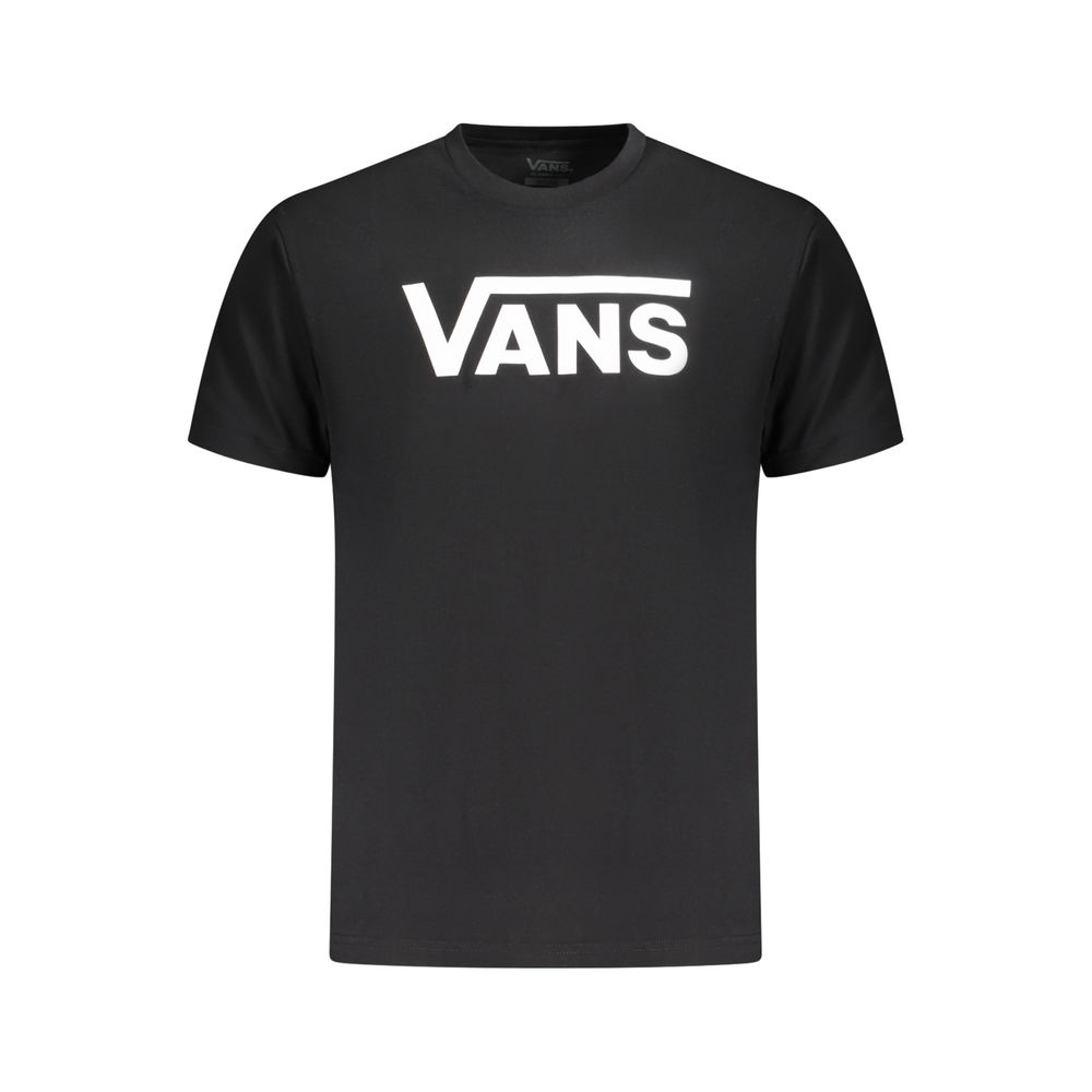 

Черная хлопковая мужская футболка Vans