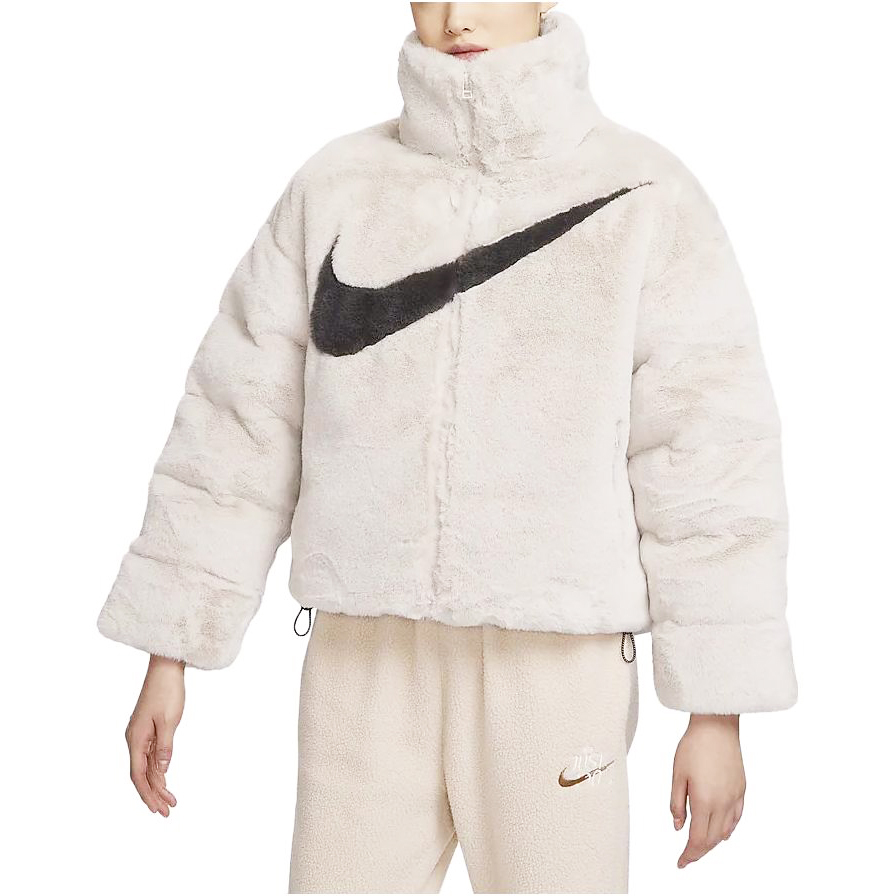 Вельветовая куртка женская светло-розовое дерево умбра Nike — фото 4