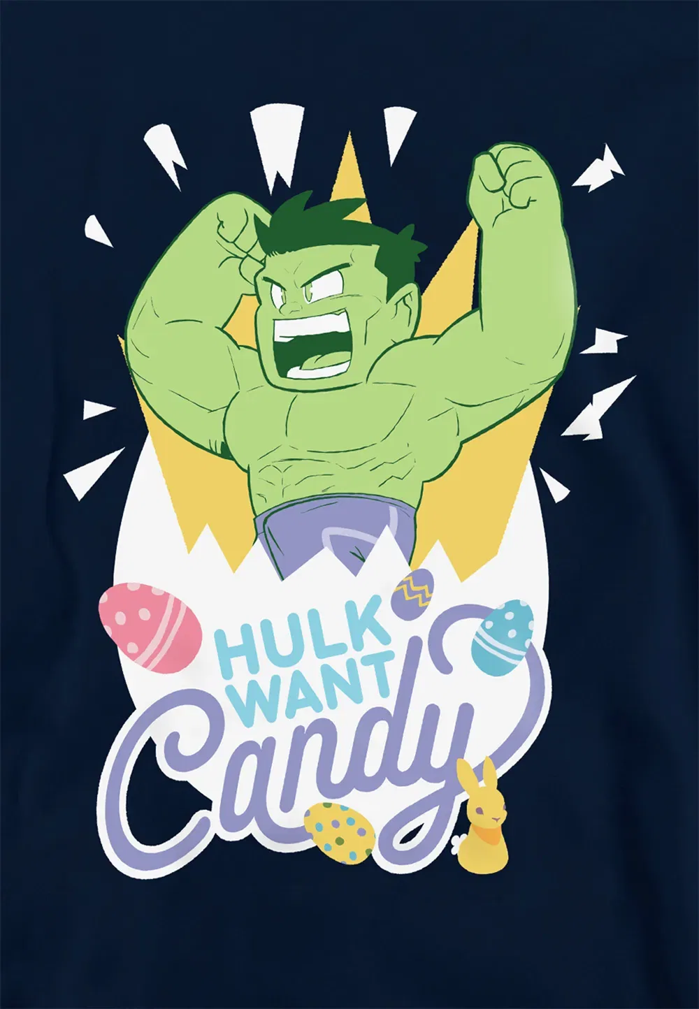 Детский худи Hulk Marvel, темно-синий — фото 2