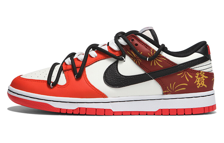 

Кроссовки Nike Dunk Skateboarding Shoes Men Low-top Orange/Red, оранжевый/красный