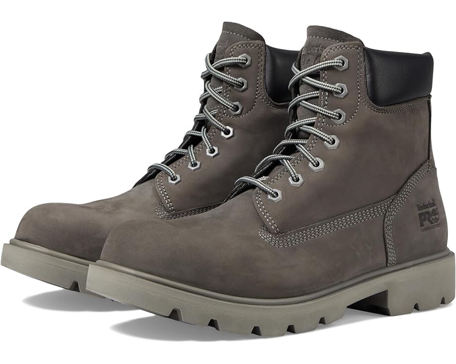 

Ботинки Timberland PRO Sawhorse 6" Composite Safety Toe, цвет Castlerock