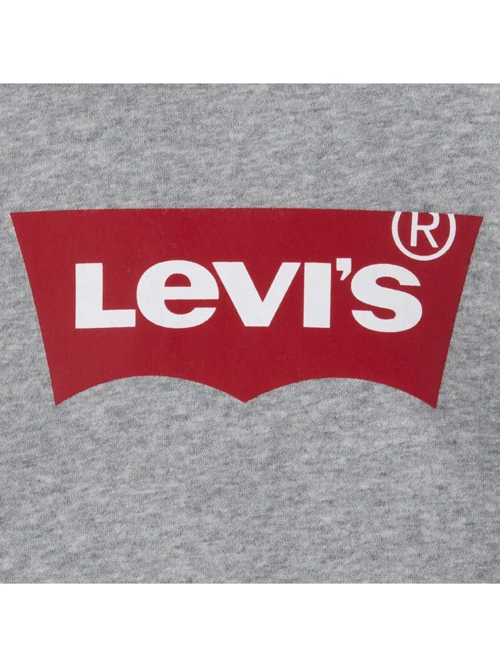 Капузенпуловер меланжевый Levi's Kids, серый — фото 3