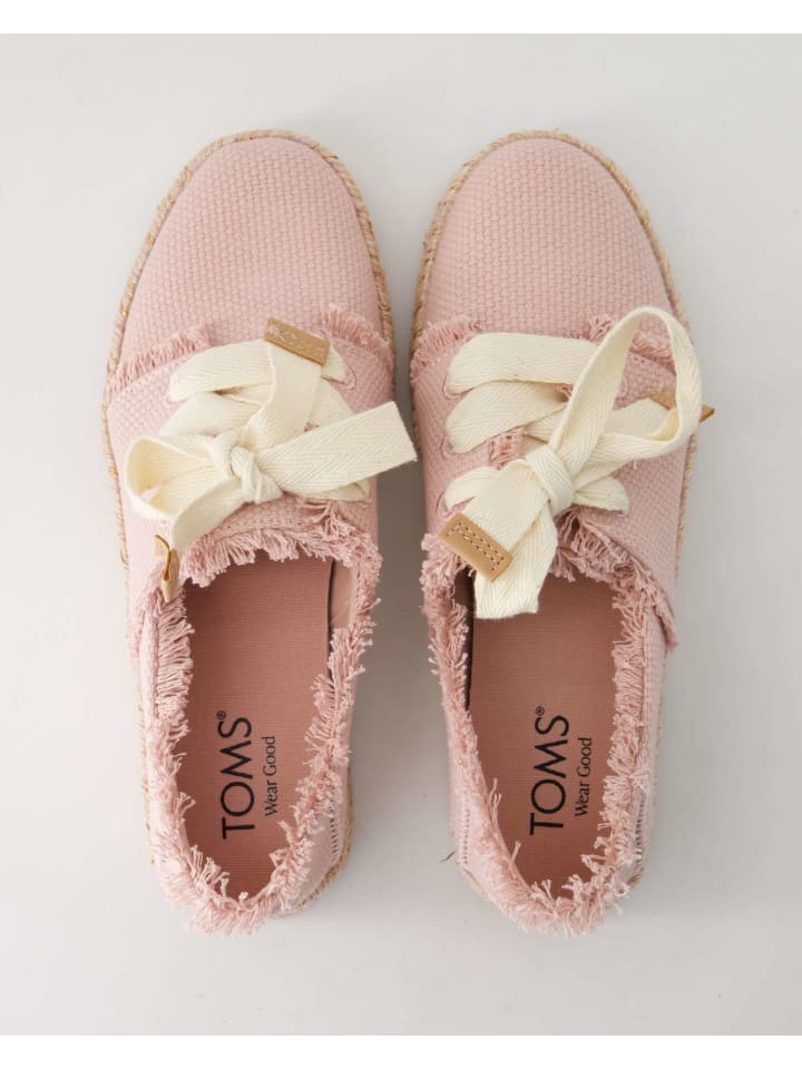 Элегантные туфли на шнуровке TOMS, розовый — фото 4