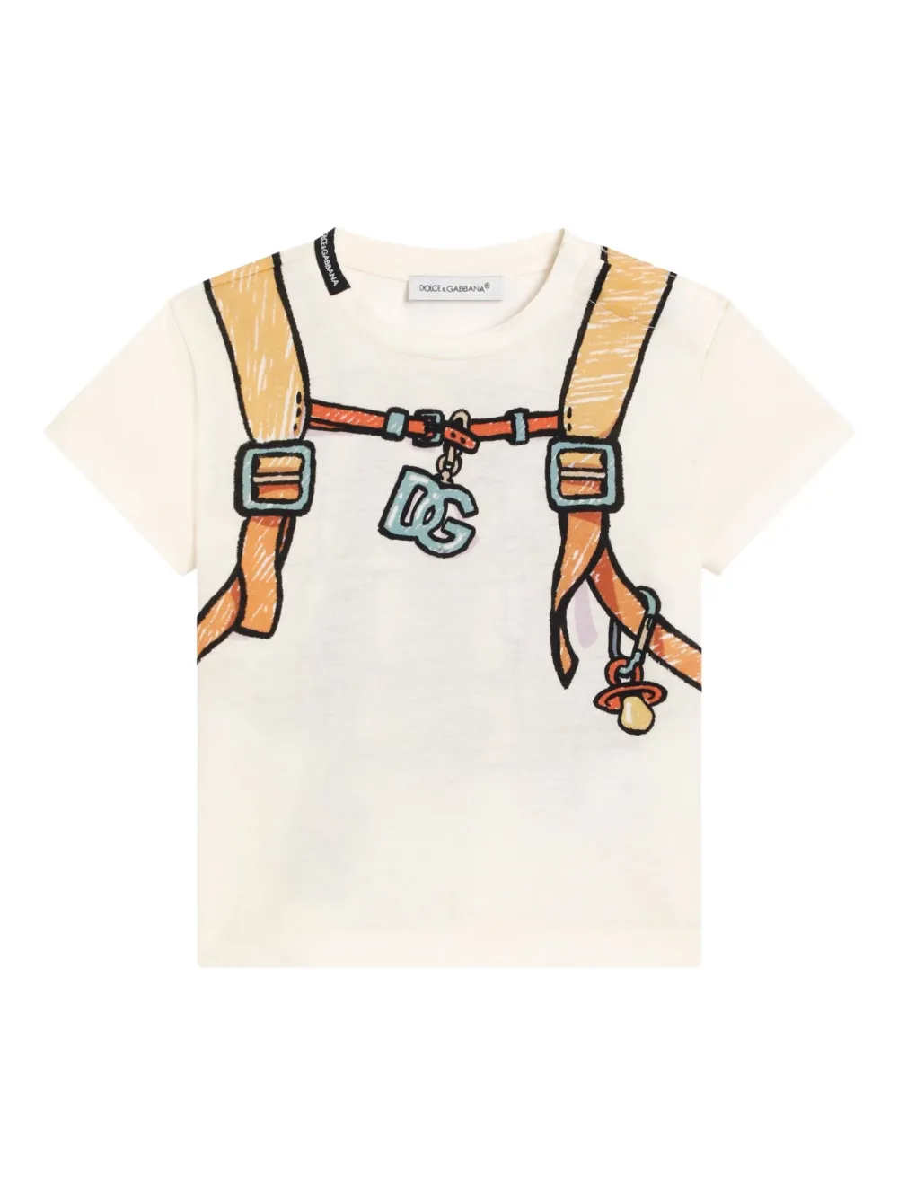 

Футболка с принтом Dolce & Gabbana Kids, нейтральный