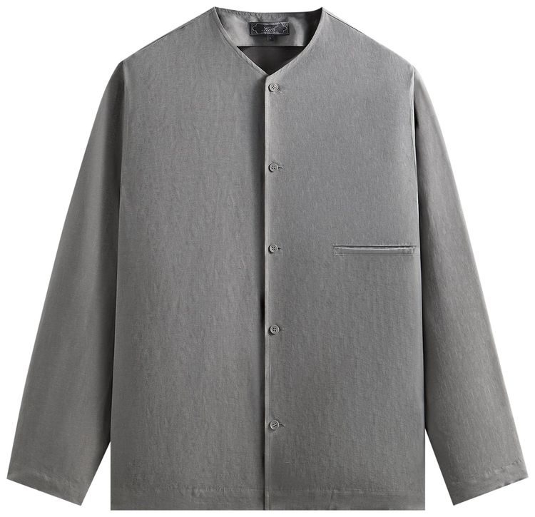 

Льняная рубашка Caelen Kith Cupro, серый