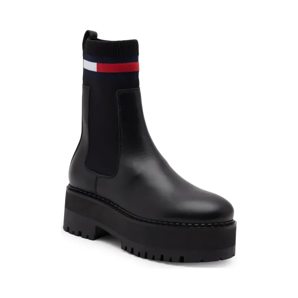 

Ботильоны с добавлением кожи Tommy Hilfiger, черный