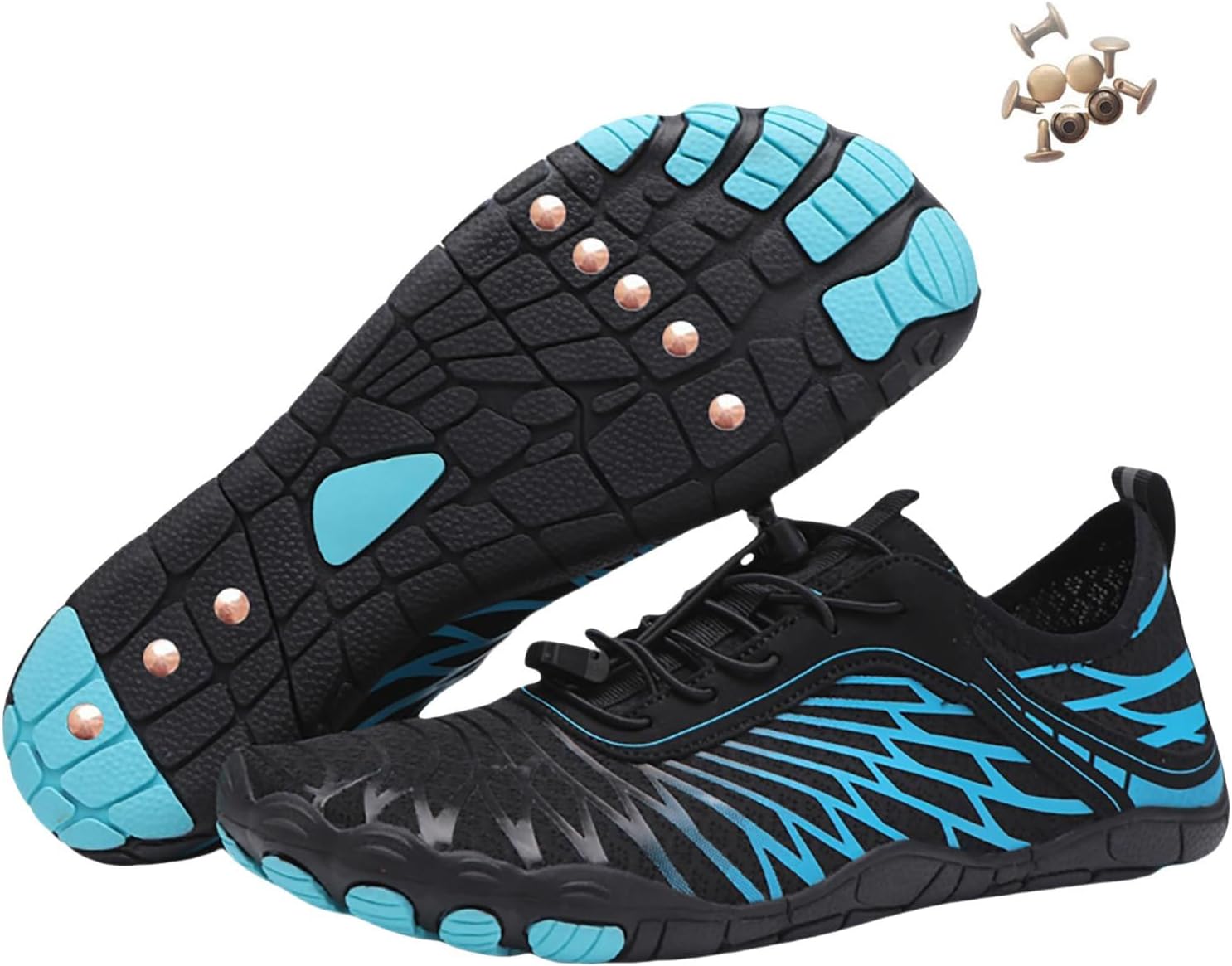 

Кроссовки для женщин и мужчин, обувь для ходьбы и походов, кроссовки с широкой носочной частью Generic, синий