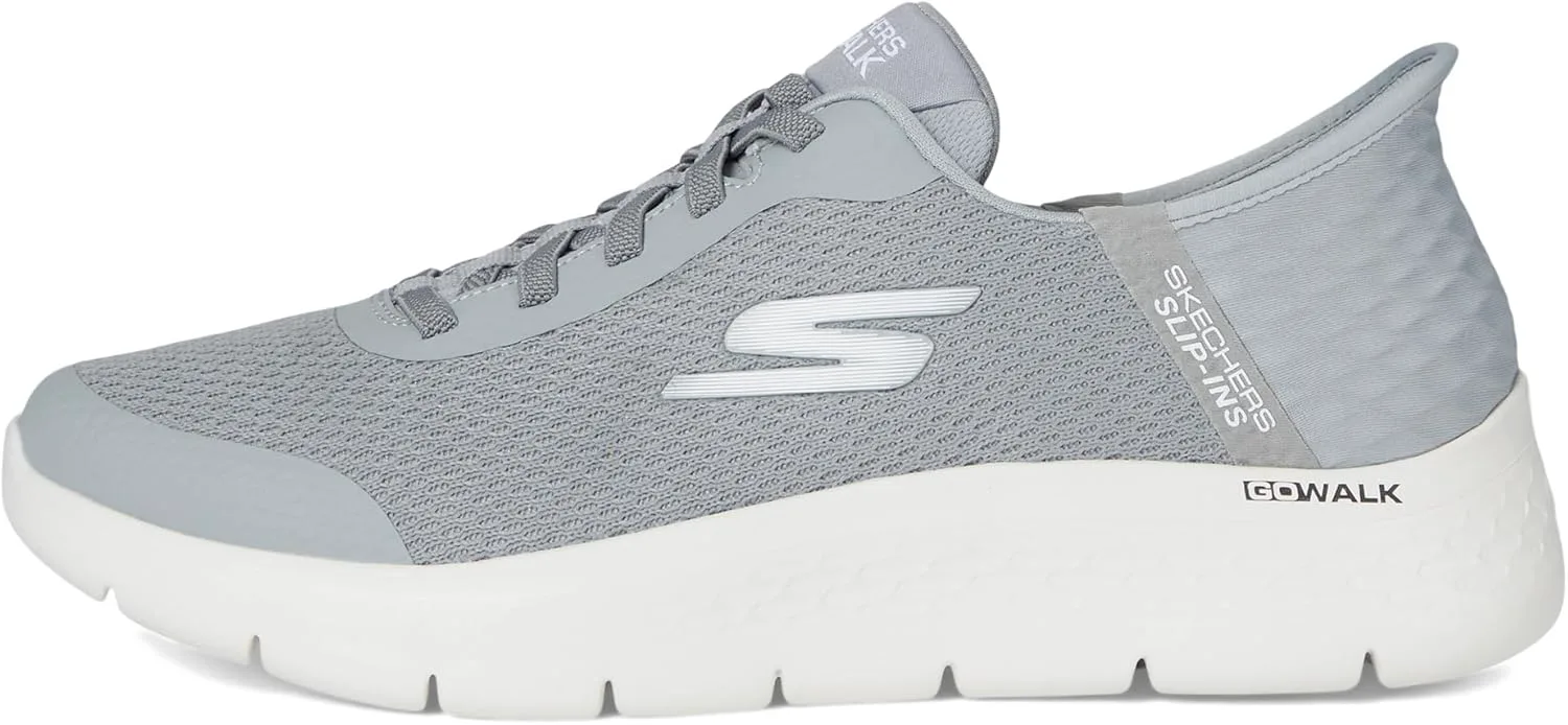 Мужские слипоны Skechers Hands Free Go Walk Flex - Free Hands 2, серый — фото 4