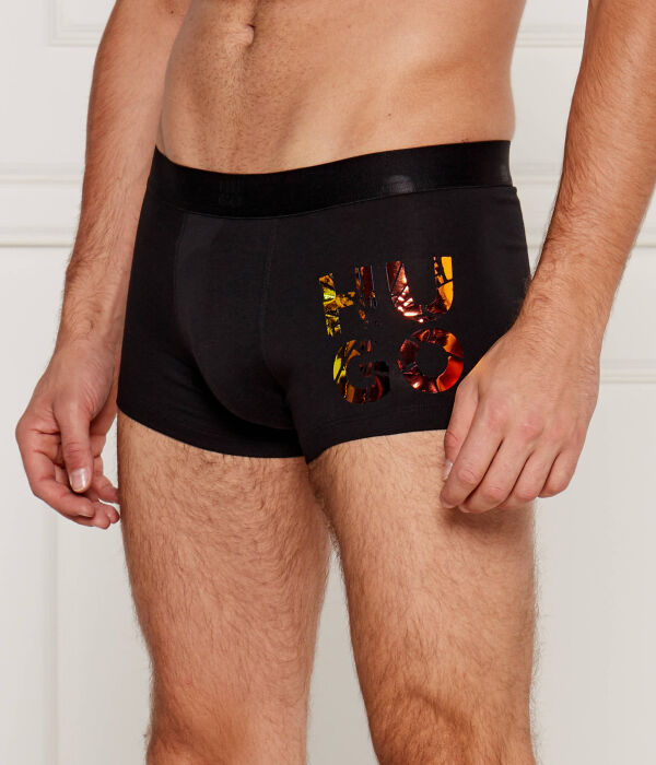 

Трусы мужские Hugo Bodywear Иридиум боксеры с фирменным принтом, черный