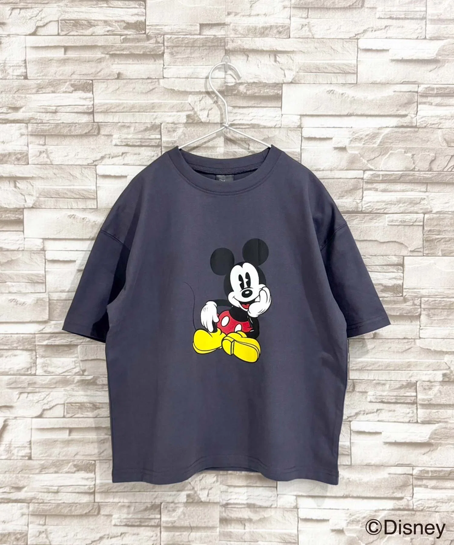 Детская футболка Mickey Mouse оверсайз Disney серая