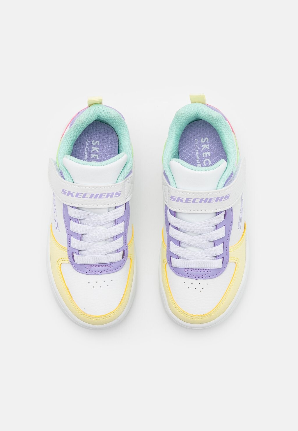 Низкие кроссовки Sport Court Skechers, цвет white/multicolor — фото 4
