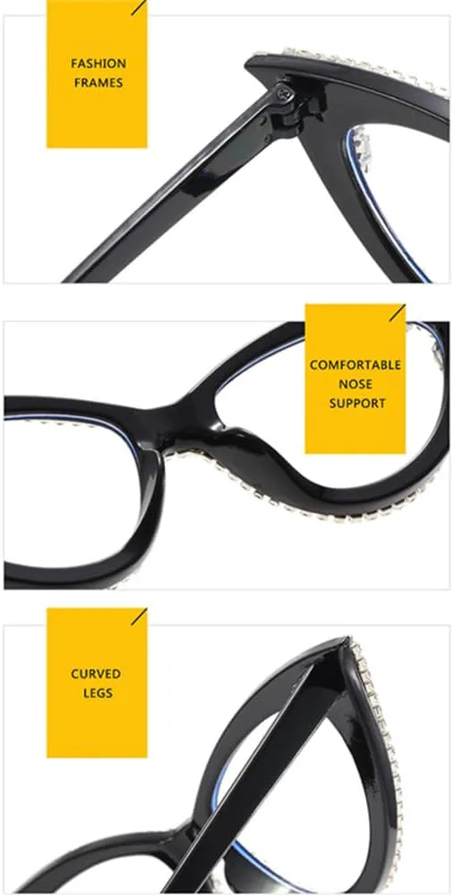 

Солнцезащитные очки «кошачий глаз» для женщин, ретро-очки с градиентным переходом цвета, очки с бриллиантовым блеском, солнцезащитные очки UV400 для мужчин HDUBFY, 5