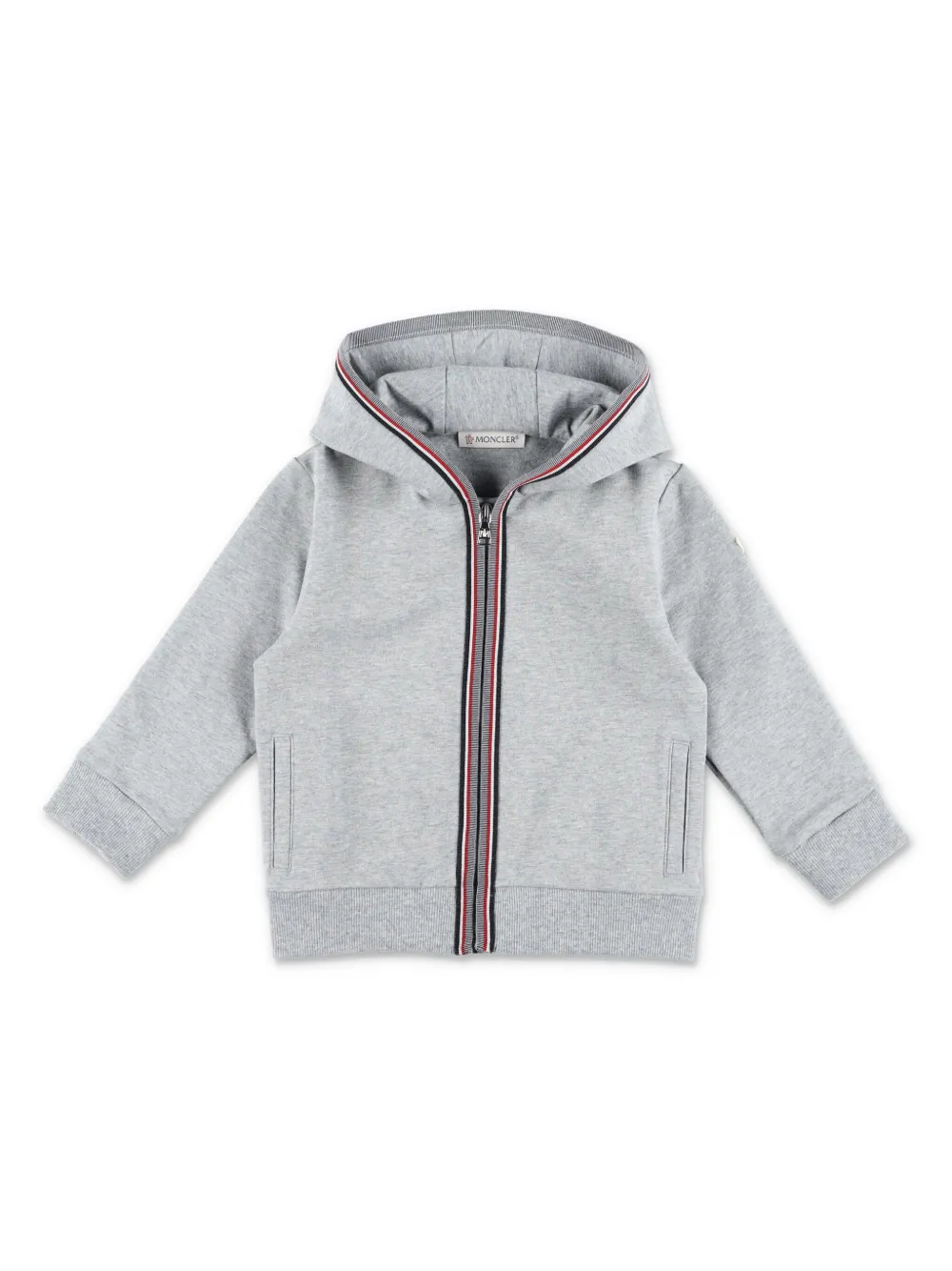 

Спортивный костюм с отделкой в полоску Moncler Enfant, серый
