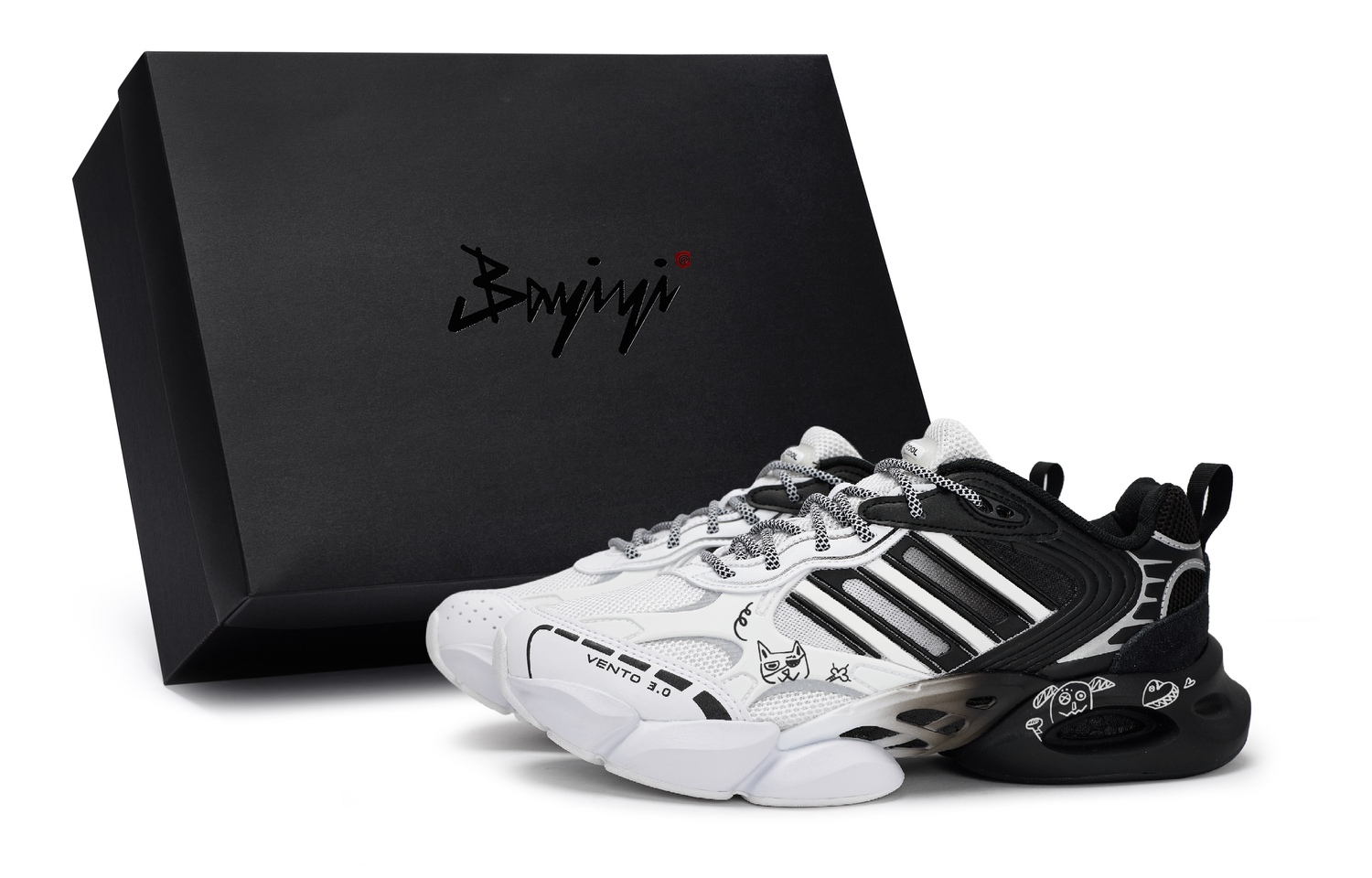 

CLIMACOOL VENTO 3.0 Антискользящие Износостойкие Низкие Беговые Кроссовки Мужские Белый Черный Adidas