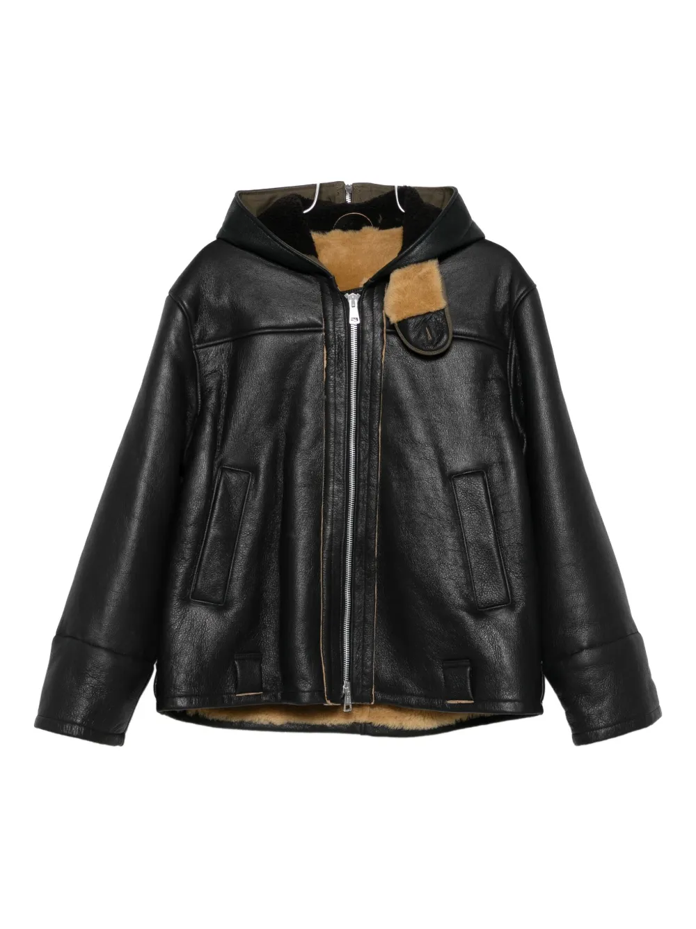 

Куртка из овчины с капюшоном OUR LEGACY, черный