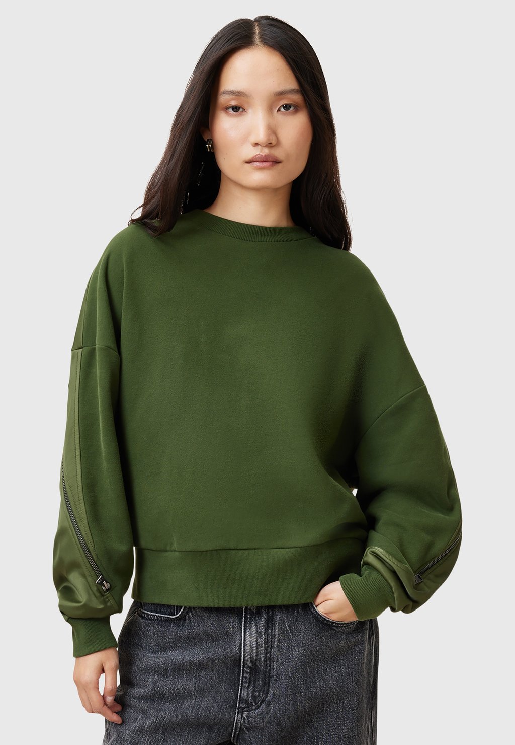 

Толстовка PEGGY ZIP AllSaints, зеленый