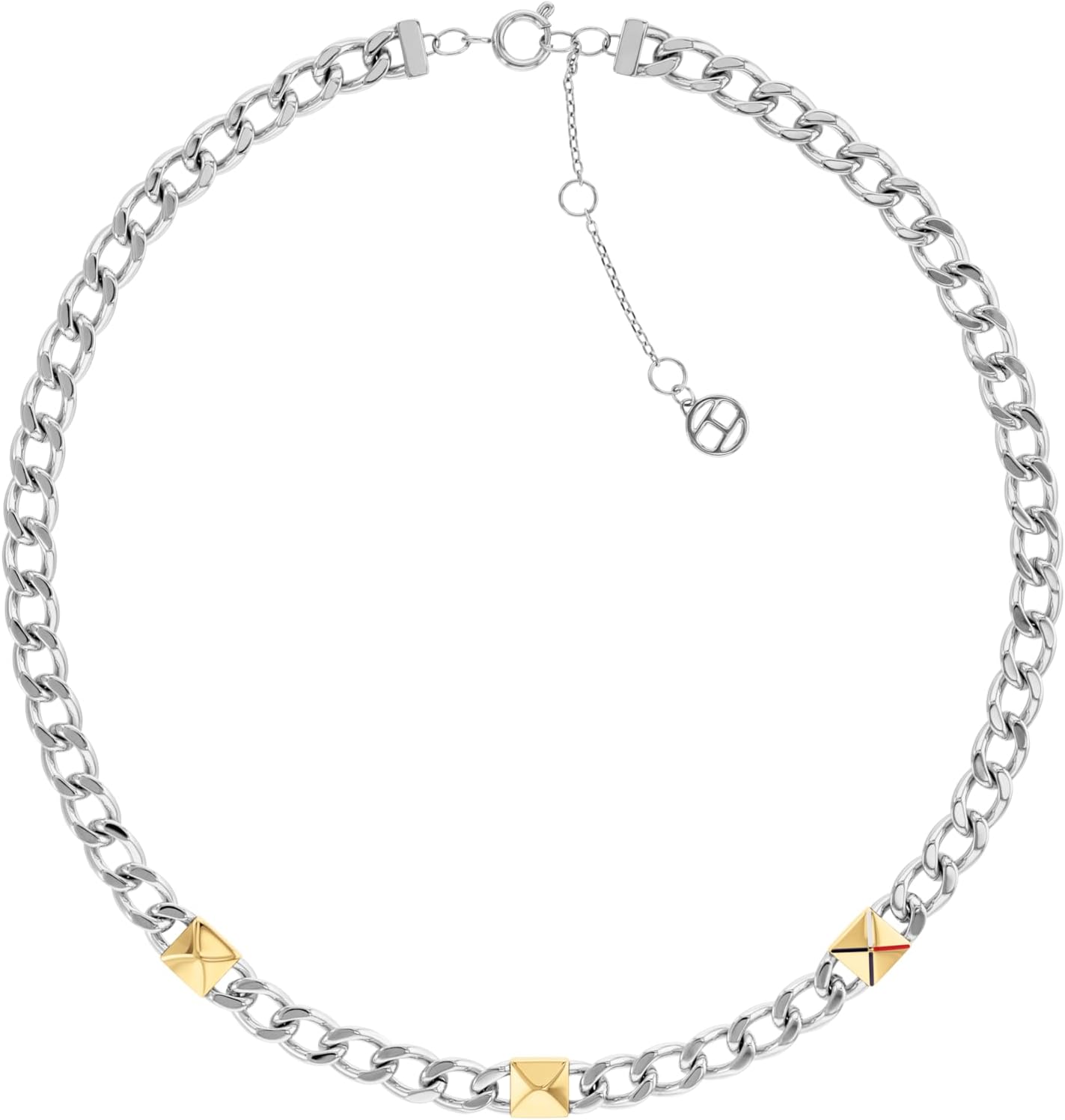 

Женские украшения Tommy Hilfiger - цепочка из нержавеющей стали, застежка-кольцо - регулируемая/автоматическая - идеально подходит для многослойной одежды - классический стиль для повседневной носки - подарок для нее, Two-Tone