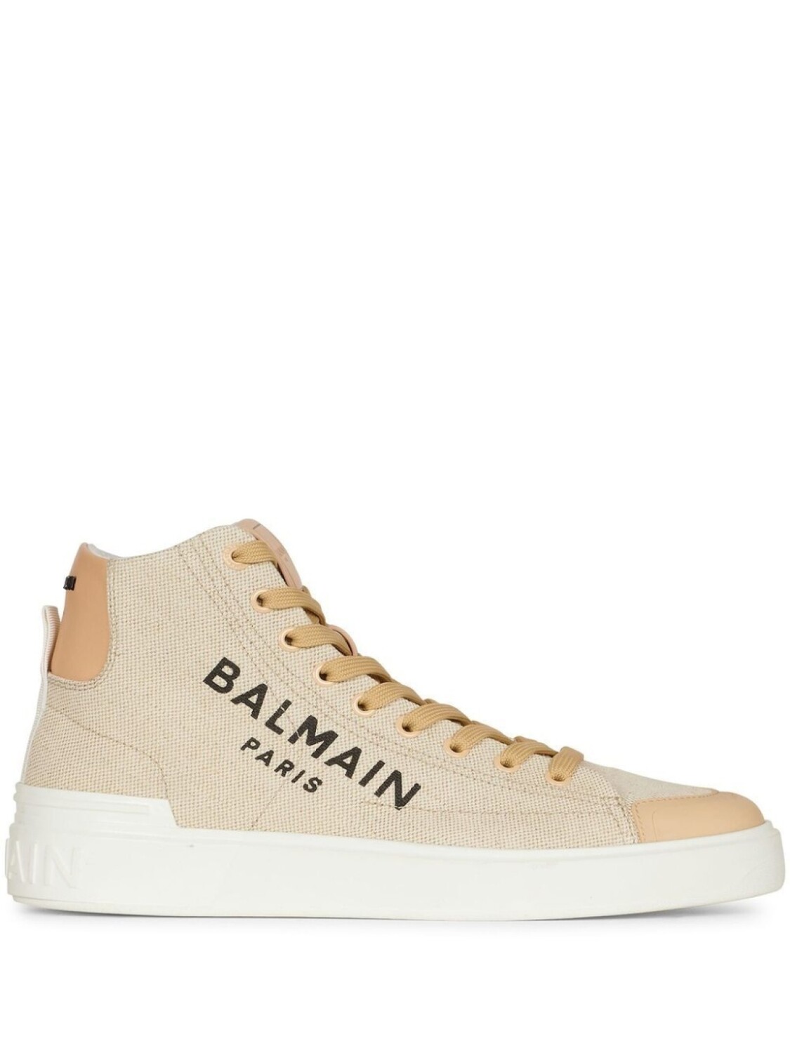 

Balmain высокие кеды с логотипом, нейтральный цвет