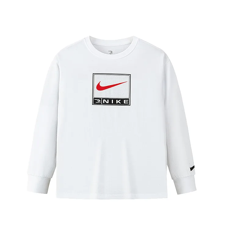 Футболка для детей с круглым вырезом Nike, Pure White