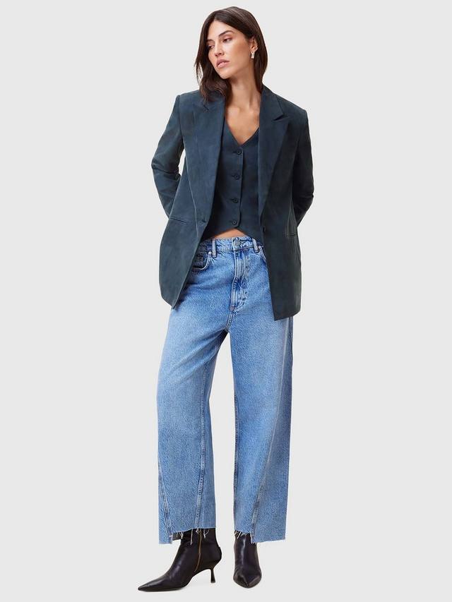 

Однобортный блейзер от эйвери AllSaints, цвет Blueberry Blue
