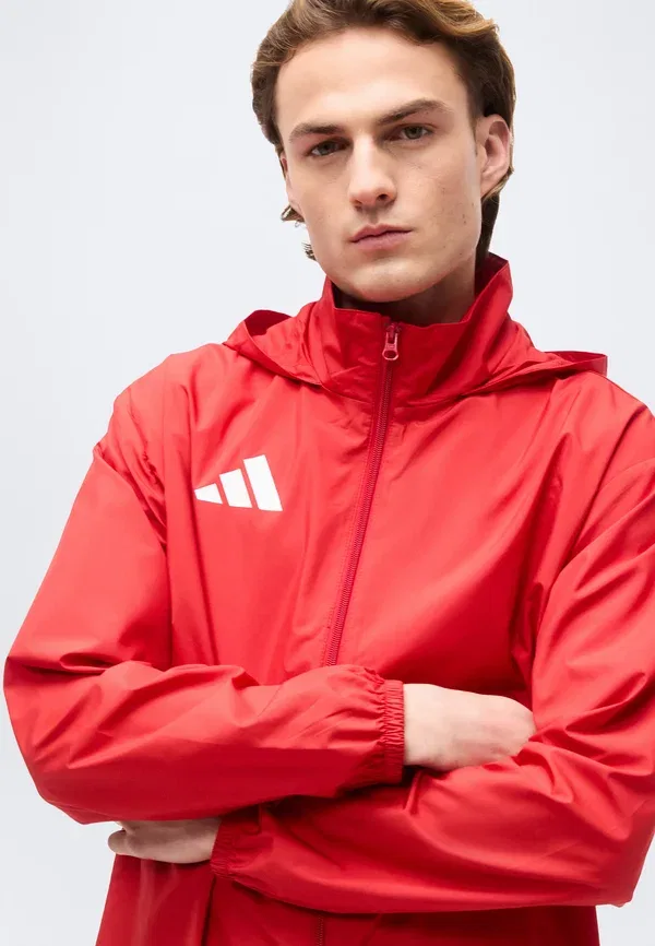Куртка ветровка Adidas Performance Entrada26 multi jacket, командный красный — фото 4