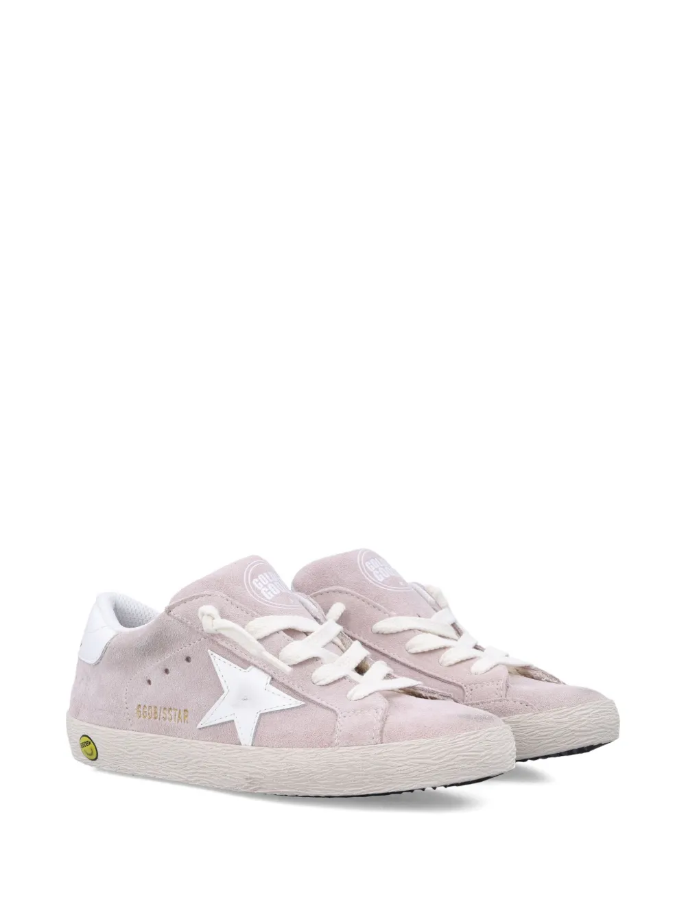 

Кроссовки super star из замши Golden Goose Kids, розовый