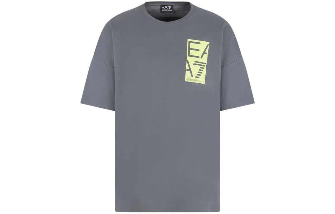 Футболка EA7 SS23 мужская iron gray EMPORIO ARMANI, серый — фото 3