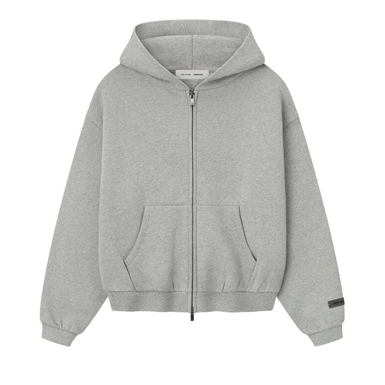

Худи Fear of God Essentials Kids Fleece Hoodie Zip Up, Concrete Heather