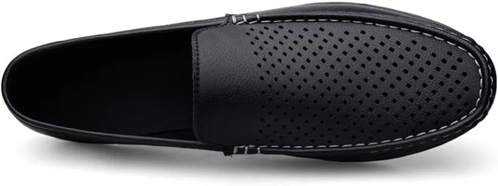 Мокасины кожаные, модель Men's Loafers, черный SayfuR — фото 4