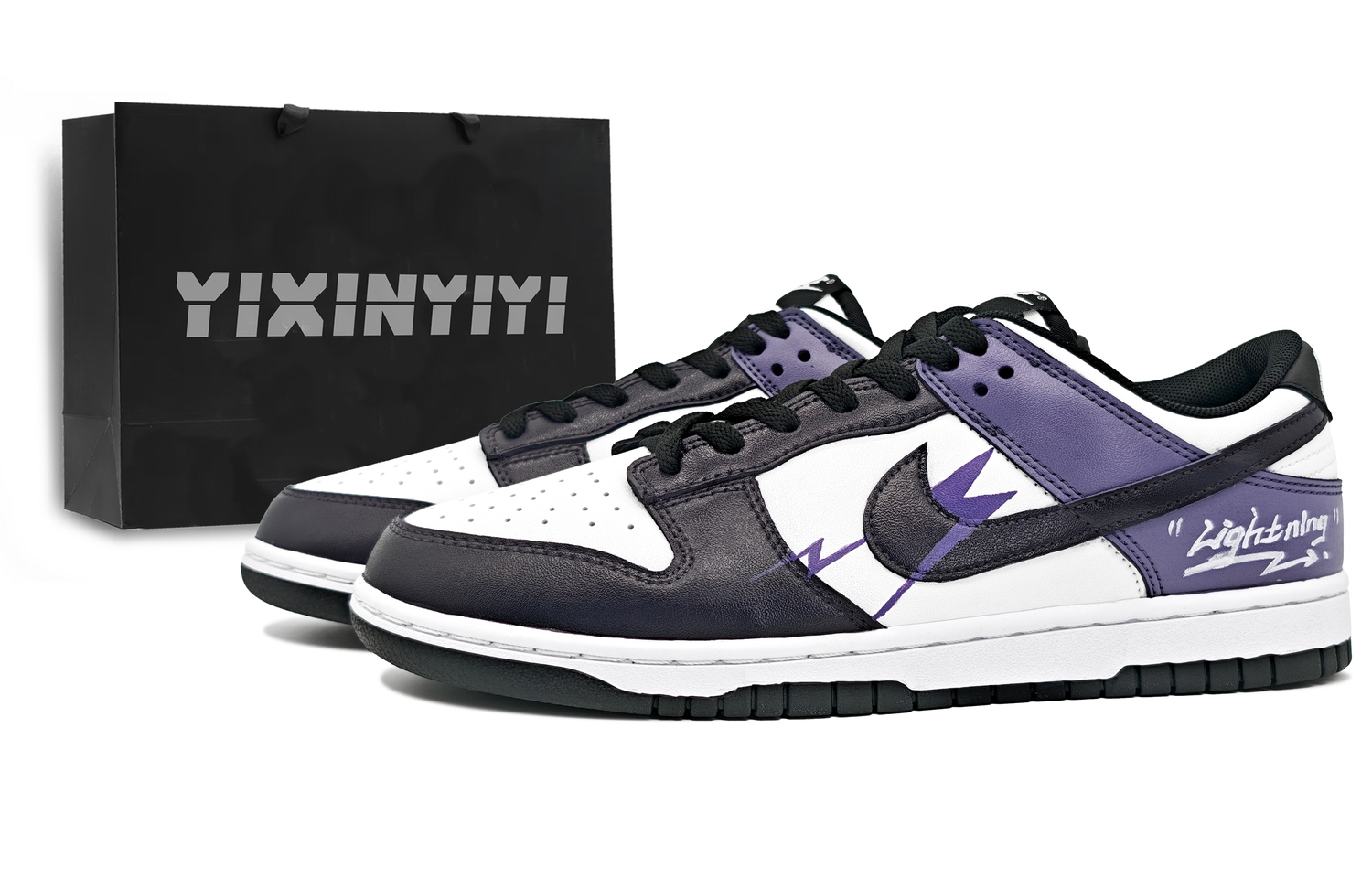 

Nike Повседневные кроссовки Dunk Abrasion Resistant Low top Skateboard Shoes мужские Purple