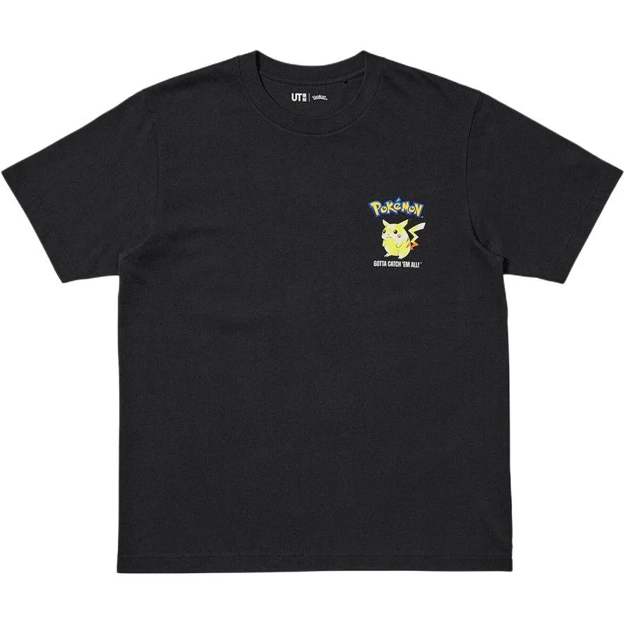 Футболка x POKEMON/, SS26, унисекс UNIQLO, Black