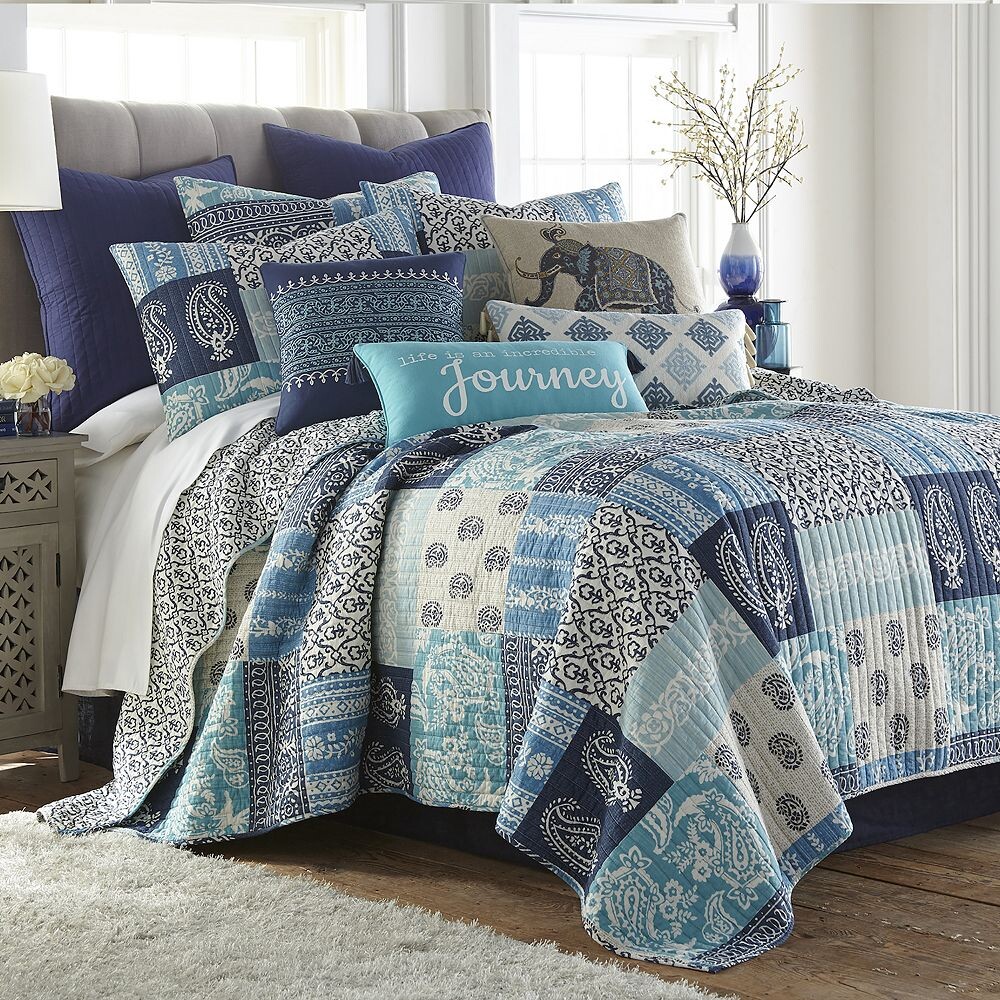 

Комплект одеял Levtex Home Chandra, синий