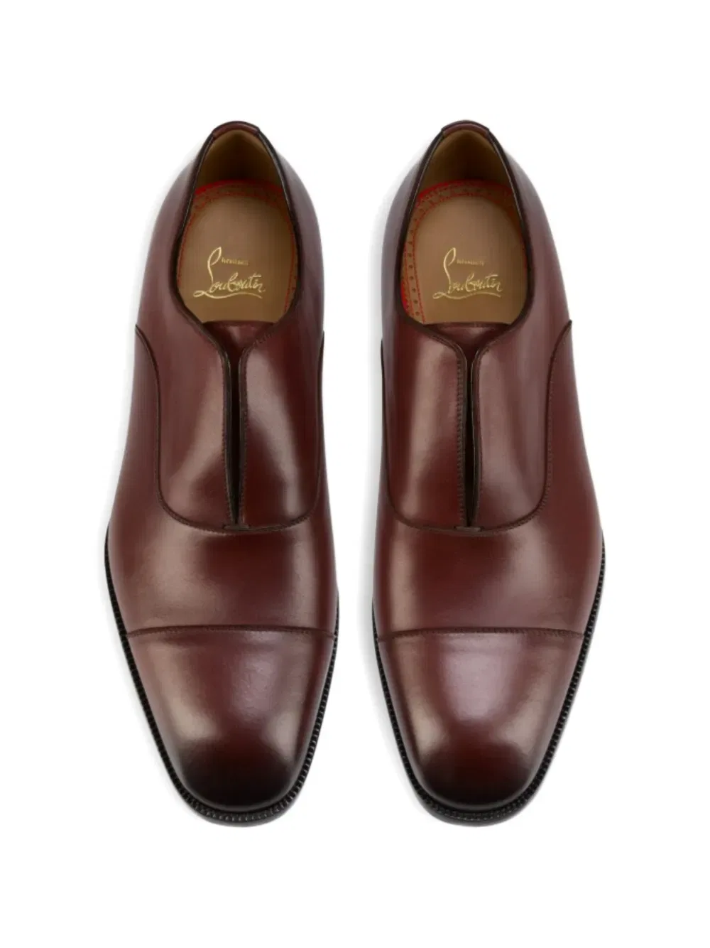 Лоферы Alpha male ii с закругленным носком Christian Louboutin, коричневый — фото 3