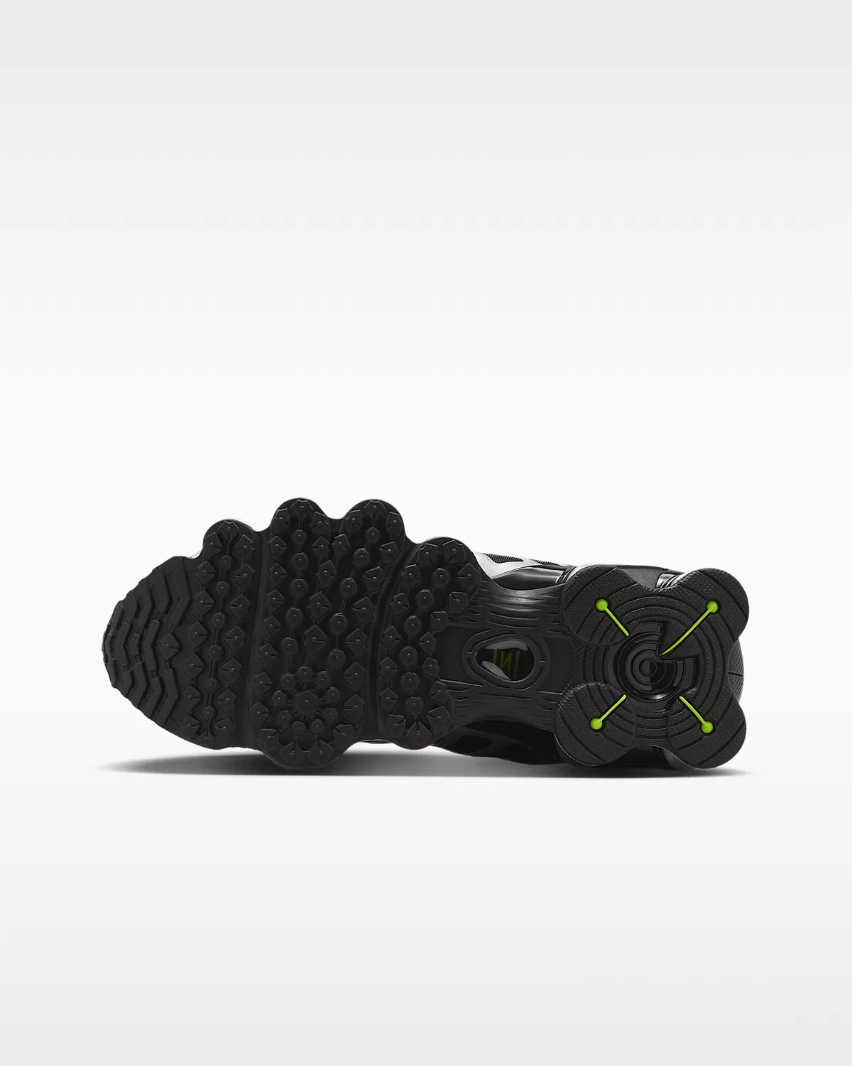 Детские кроссовки Nike Shox TL, Black/Volt Ice/Photon Dust/Metallic Silver — фото 2
