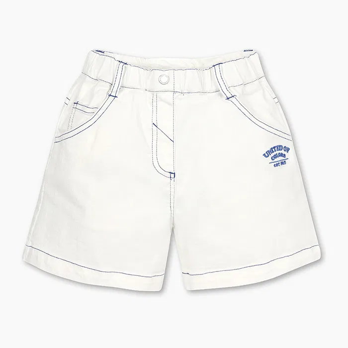 Детские цветные джинсовые шорты белые от Benetton Kids